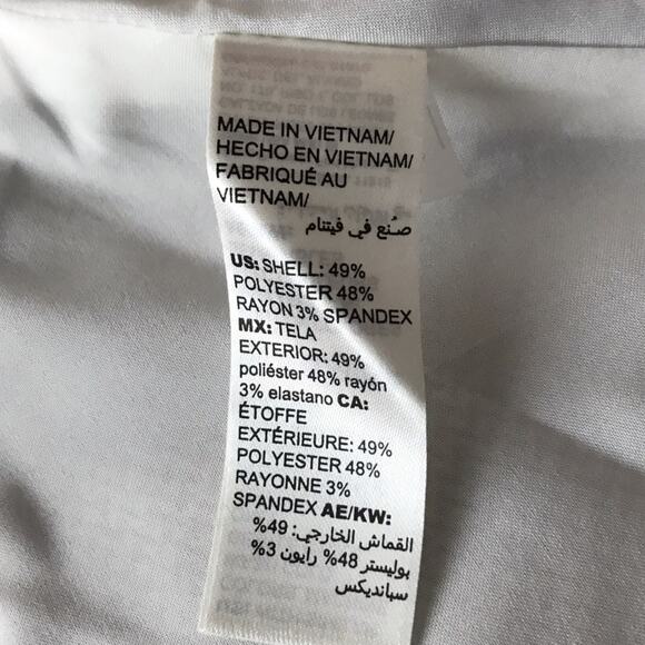 NWT White House black market gray herringbone suit jacket peplum blazer sz 2P - Picture 4 of 6